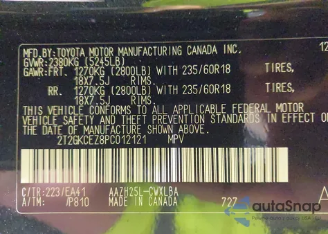 2023 Lexus Nx 350H Premium z USA, uszkodzony, nr VIN 2T2GKCEZ8PC012121